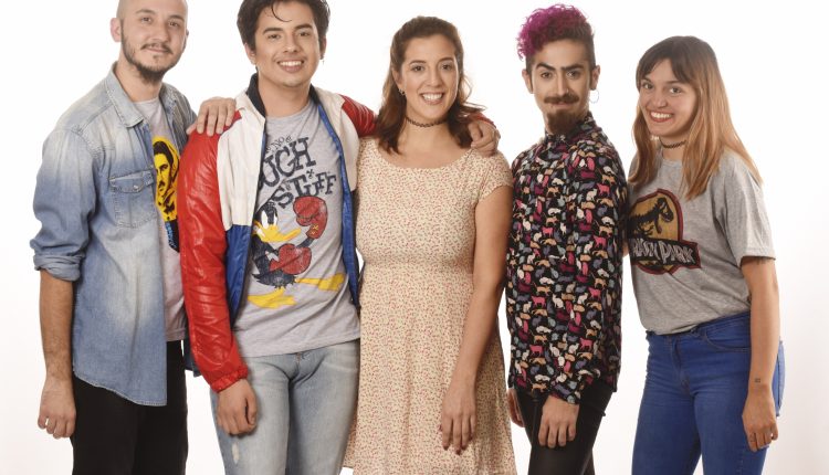 Izquierda a derecha: Ezequiel Elizalde, Cristian Gajardo, Antonella Gatti, Nazareno Marozzi y Agustina Rodriguez