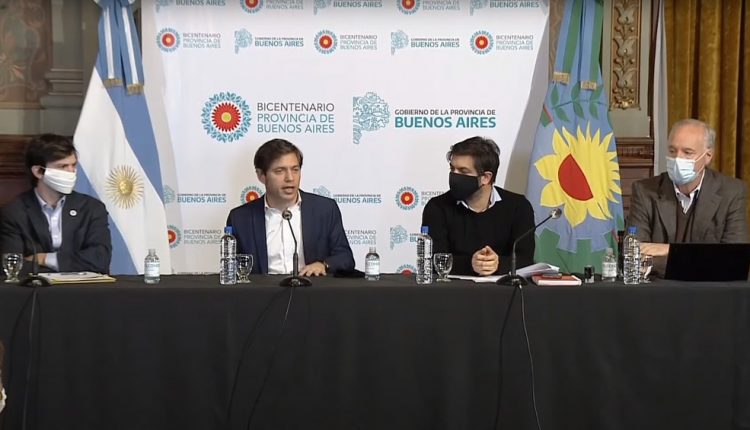 Áxel Kicillof conferencia de prensa Buenos Aires