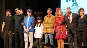 barrio, chicos, teatro