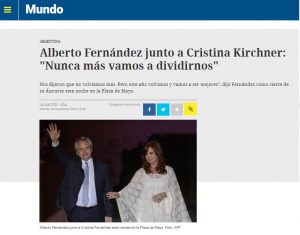 Alberto Fernández y Cristina Fernández de Kirchner