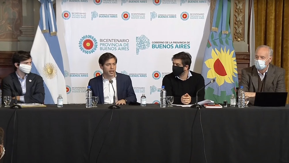 Áxel Kicillof conferencia de prensa Buenos Aires