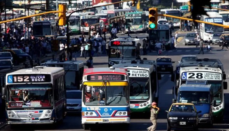 de transporte público paro colectivos